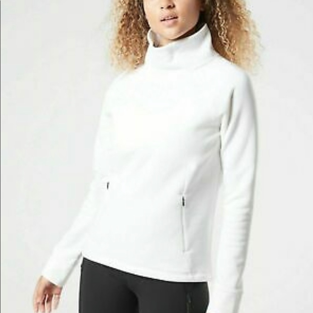 Athleta Polartec funnel neck pullover size small